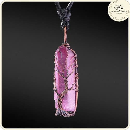 Dây chuyền Crystal Tree thép không gỉ